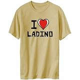 I Love Ladino Languages Mens T-Shirt (Sand, Sizes X-Small - XXX-Large)