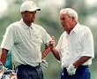 Tiger Woods PGA Golf 8x10 Photograph Talking with Arnold Palmer