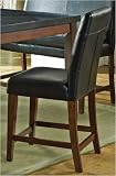 Steve Silver MG600CC Counter Parsons Chair - Black- 24 inch- Box Seat- 2pak