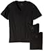 Hanes Ultimate Men's 3-Pack Classics Black V-Neck Tee