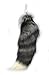 Extra Large Silver Fox Tail Natural Color 20