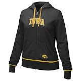 Nike Iowa Hawkeyes Ladies Black Classic Full Zip Fleece Hoody Sweatshirt