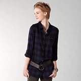 Fossil Berry Boyfriend Top
