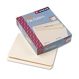 Smead 10300 Smead File Folders, Straight Cut, 1-Ply Top Tab, Recycled, Ltr, Manila, 100/Bx