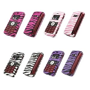 41L2eXhbnXL. AA300  Premium Zebra Print Design Cell Phone Hard Cover Case for Verizon Wireless LG enV3 VX9200 (Choose from 5 Designs; Black/White, Hot Pink/Black, Pink/White, Purple/Black, Purple/Orange)