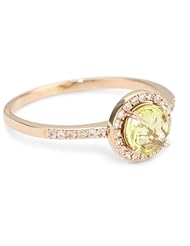Kalan by Suzanne Kalan Round Lemon Quartz Ring