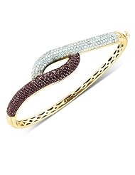 14KT Yellow Gold 2.53 CTW COGNAC Diamond Ladies Fashion Bangle