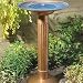 Kitchen & Housewares : Smart Solar/STI 2655BR01 Verona Solar Birdbath Fountain. Natural Copper