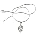 Locket Silver Pendant with Chain Handmade Jewelry 1 inch