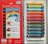 Faber-Castell 12 Oil Pastels - Triangular Grip