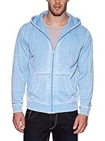Urban Classics Sudadera con Cierre (Azul Claro)