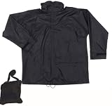 BW Regenjacke, Polyester mit PVC schwarz S-XXL
