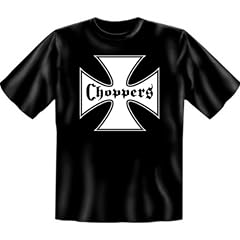 Motorradfahrer T-Shirt Bikers Cross Fb schwarz auch in 3xL 4xL 5xL
