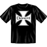 Motorradfahrer T-Shirt Bikers Cross Fb schwarz auch in 3xL 4xL 5xL