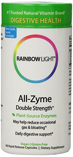 Rainbow Light All-Zyme Double Strength,180 Rapid-Release Caps