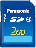 Panasonic 2 GB Hi Speed 15MB/s SDHC Class 4 Memory Card with Water/Shock/Magnet/X-Ray Proof RP-SDN02GU1A