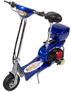 X-Treme Scooters | XG-470 - 49cc Gas Electric Scooter - Blue