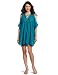 Tt Collection Women's Leighton Cold Shoulder Cafta Dress, Teal, Small