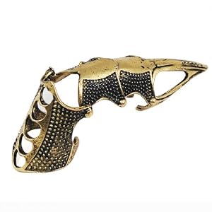 World Pride Cool Gothic Pewter Metal Punk Armour Knuckle Finger Ring