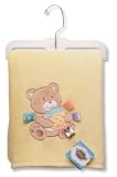 Taggies Bear Applique Blanket - Yellow