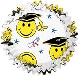 Graduation Smiley Baking Cups 75ct