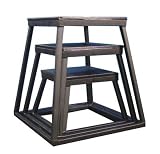 Plyometric Platform Set: 12, 18, 24 Black