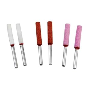 3 Size Chainsaw Sharpening Bit Set - Alum. Oxide - 1 8 Shank by 