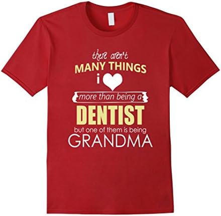 Men's Dentist Grandma T shirt - Gifts Grandma 2XL Cranberry