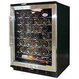 IMAGE OF Vinotemp VT-58 58-Bottle Front-Venting Wine Chiller, Stainless Steel
