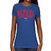 NCAA DePaul Blue Demons Ladies Team Arch Slim Fit T-Shirt - Royal Blue