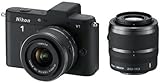Nikon 1 V1 Systemkamera (10 Megapixel, 7,5 cm (3 Zoll) Display) schwarz inkl. 1 NIKKOR VR 10-30 mm und VR 30-110 mm Objektive