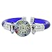 GlassOfVenice Murano Glass Millefiori Bangle Watch - Silver Blue Multicolor