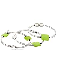 Kenneth Cole New York "Shell Brilliance" Geometric Shell Stretch Bracelet Set, 8"