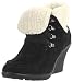 Nine West Women's Issy Ankle Boot,Black Suede,11 M US