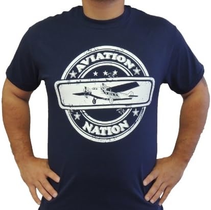 Aviation Nation, Aviation Shirt (Navy, Large)