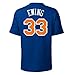 NBA Mens New York Knicks Patrick Ewing Player Name & # Deep Royal Short Sleeve Crew Basic Tee By Majestic
