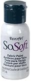 Ultra White 1oz Bottle So-Soft Fabric Paint By Deco Art