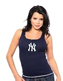 MLB Majestic Threads New York Yankees Tank Top, Small, Navy