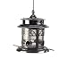 Ethan Taylor Solar LED Lighted Arch Inlay Pewter Bird Feeder NEW IN BOX
