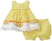 So La Vita Baby-girls Newborn Sunflower Dress, Yellow, 6-9 Months