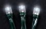 Solar Powered White LED Holiday Lights, 100