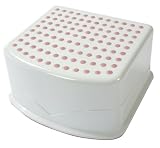 Tippitoes Step up Stool - White/Pink