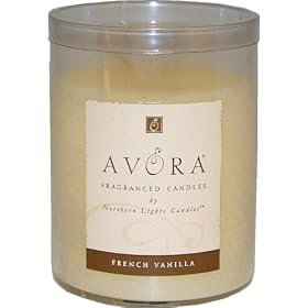 French Vanilla Unisex Small Glass Pillar by Avora