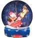 Airblown Inflatable 6 ft. Snow Globe With Santa and Sleigh