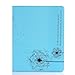 Nozza 360 Degree Rotating Ipad 2 Case (Dandelion Blue): Folio Convertible Cover Multi-angle Vertical and Horizontal Stand with Smart On/off for the Apple Ipad 2/the New iPad(ipad 3)/ipad 4 NOT for iPad Air