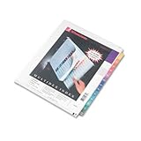 Wilson Jones Multidex Quick Reference Index, Assorted Color 26-Tab, Letter Size, 26 per Set