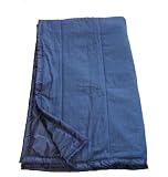 Blue Jeans Water-Resistant Outdoor Camping Blanket with Carrying Case 7 Feet X 4.5 Feet