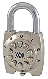 Locks & Hasps: Ultra Hardware 55048 40 Millimeter Heavy Duty Push Button Combination Padlock, 5 Digit Locking Mechanism, Chrome