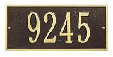 Whitehall Products Hartford Petite Address Wall Plaque