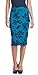 Popana Women’s Stretch Pencil Skirt Knee Length High Waist for Work Made in USA